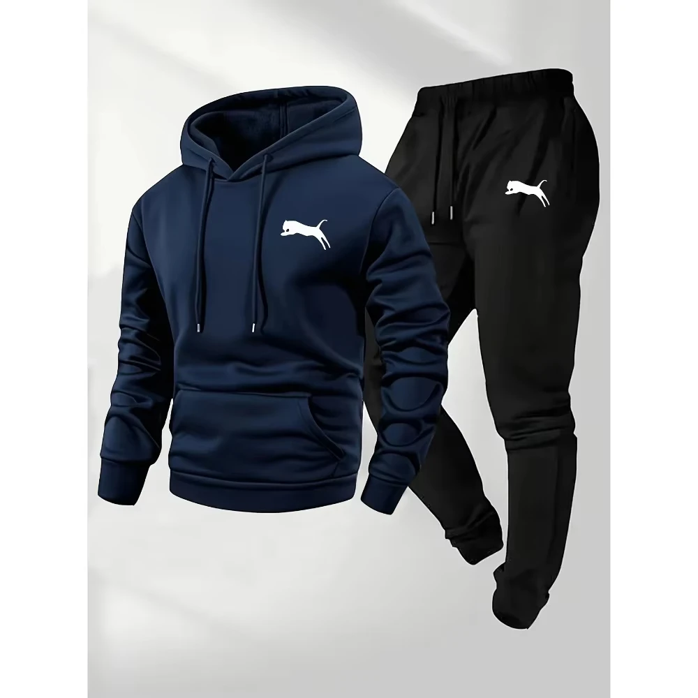 Joggers Pants - Conjunto de Moletom com Capuz e