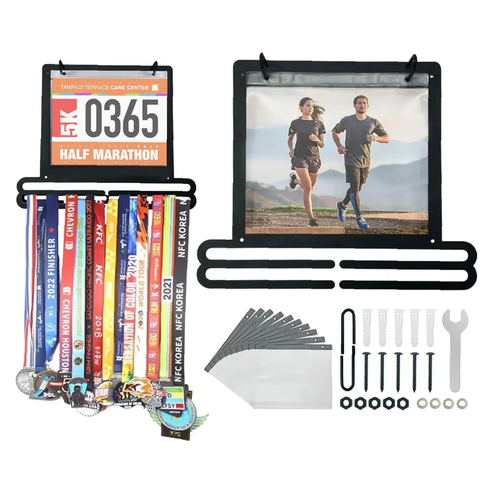 Race Bib - Suporte de parede para medalhas de