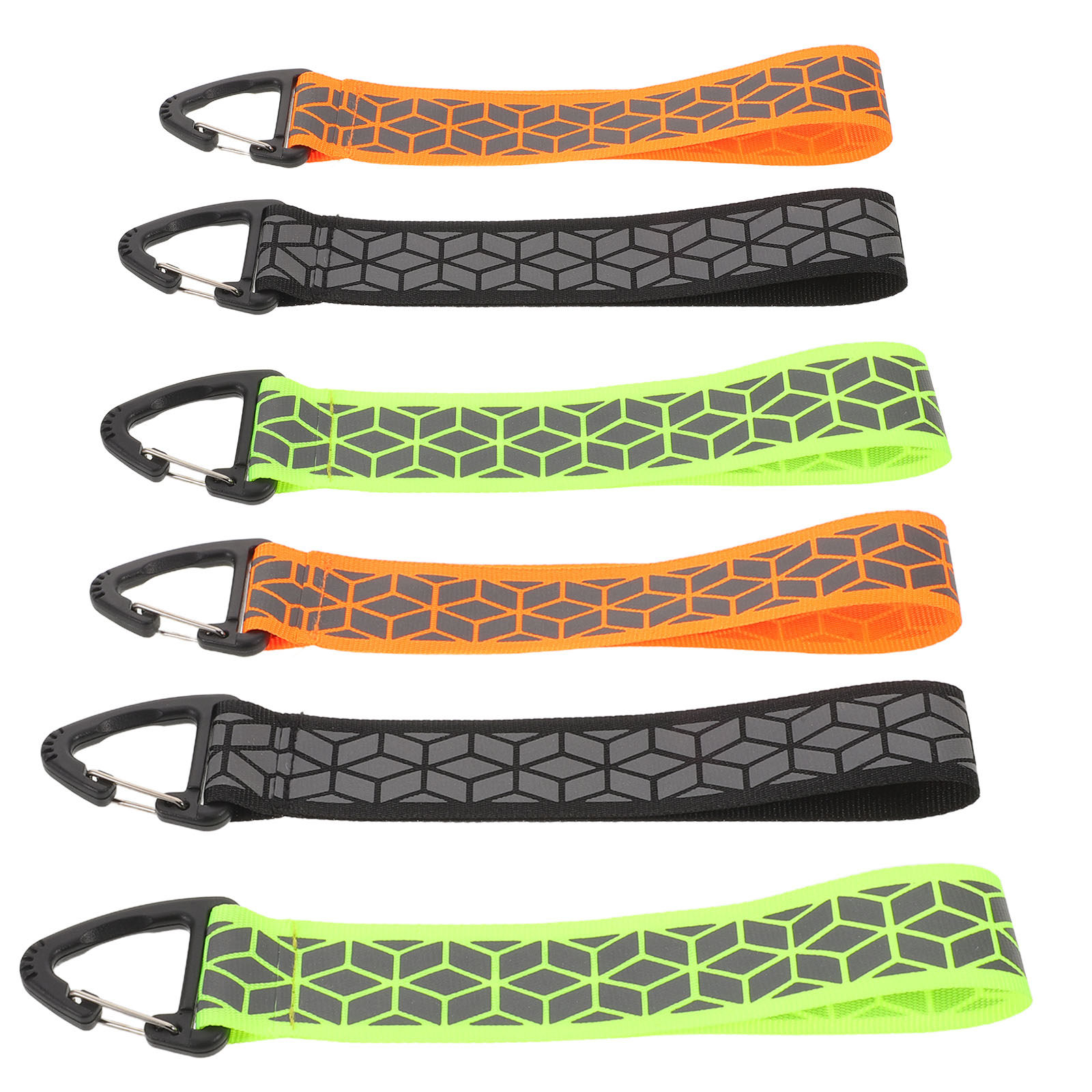 Running Visibility Gear - 6 peças de faixas refletivas, chaveiros