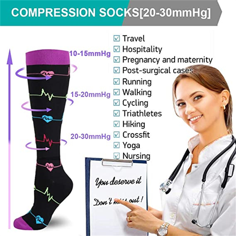 Meias de compressão unissex pa - Sports Socks avaliação e preço