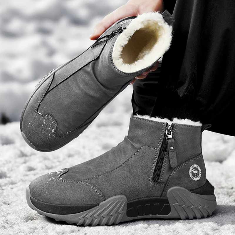 Botas de neve de inverno antid - Running Shoes Men avaliação e preço